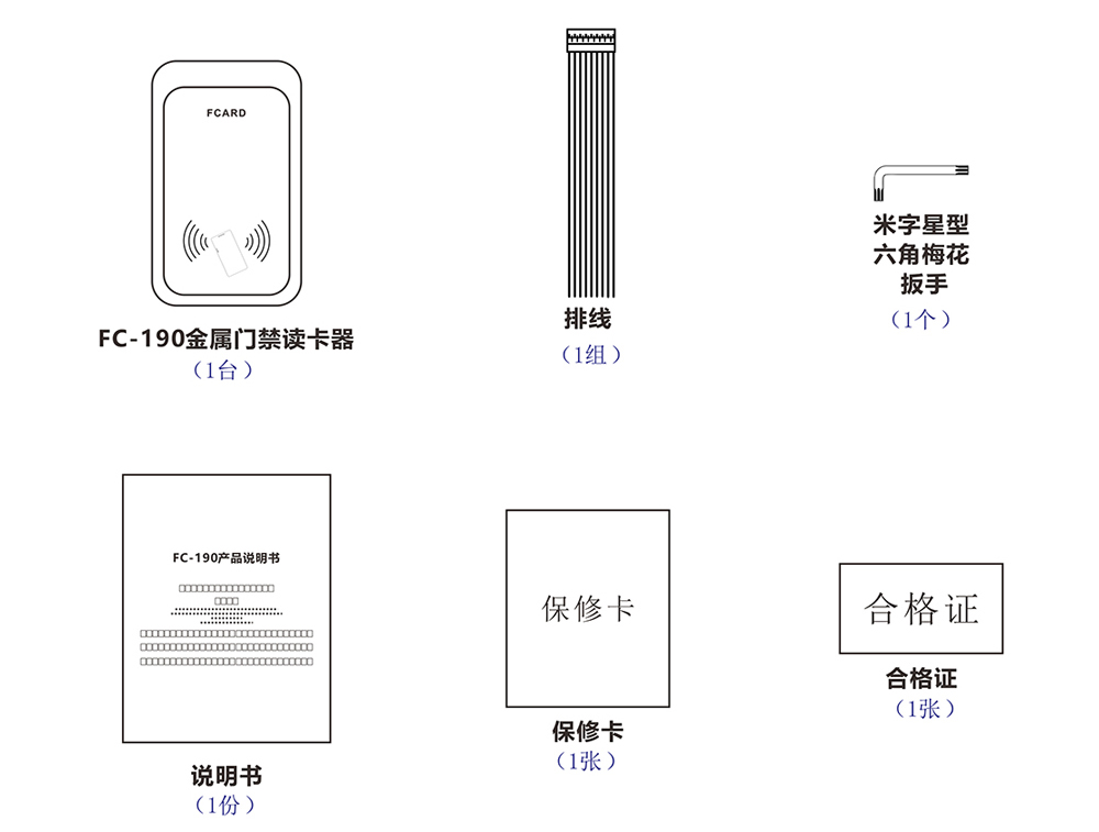 門(mén)禁讀卡器的配件