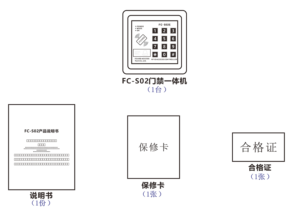 門禁一體機(jī)的配件